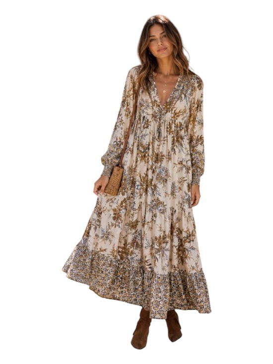 R Vivimos Dresses & Skirts - R Vivimos Romantic Cottagecore Prairie  Boho Festival Dress Size Small